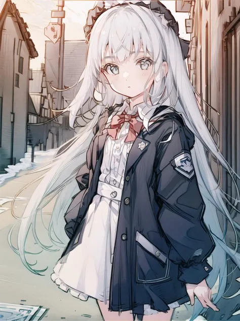 <lora:RainbowLinesStyle_v2:1>,1girl,