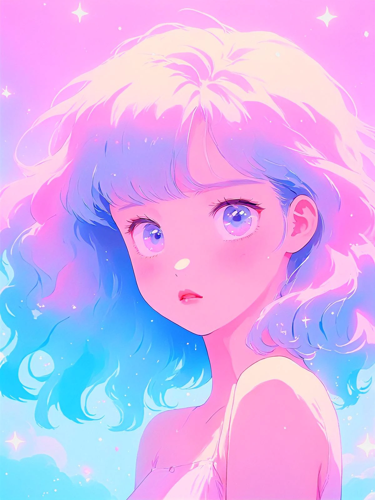 ((masterpiece)) (flat) (flat animation) (flat anime style) Cute slender 20 year old Asian girl posing for the camera. Blushing, soft pink blushing cheeks, freckles. Extremely detailed, intricate attention to detail. Kawaii. Cute. Lovable. <lora:KawaiiTechXL:0.8> kawaiitech, cute pastel colors. Powerful hot pink, light electric blues. Whimsical. Magical. Dreamy, dream-like. High contrast, high saturation, vivid colors. <lora:stylesqueeze_v3_xl:0.8> <lora:anime_sdxl_v2:0.8> anime <lora:xl_more_art-full_v1:0.5> <lora:Dreamyvibes artstyle SDXL - Trigger with dreamyvibes artstyle:0.5> Dreamyvibes Artstyle