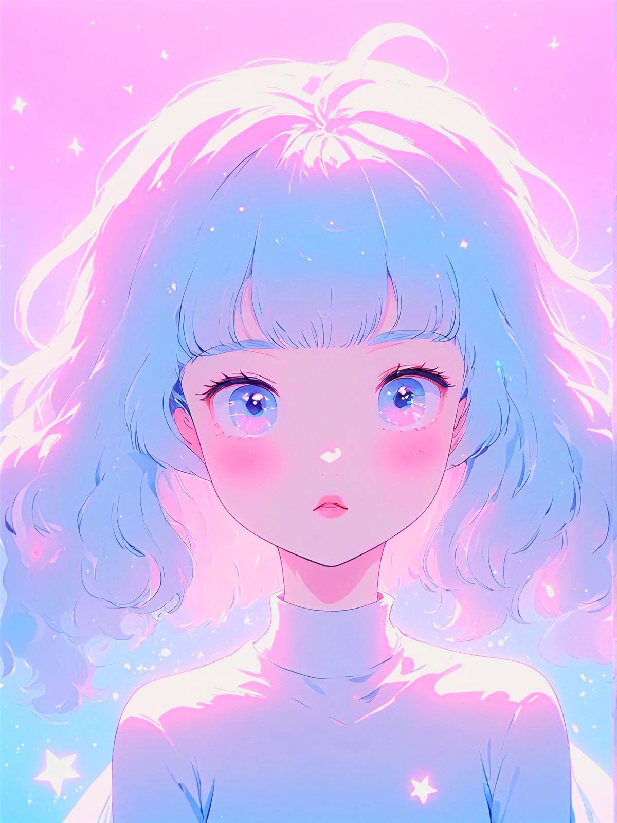 ((masterpiece)) (flat) (flat animation) (flat anime style) Cute slender 20 year old Asian girl posing for the camera. Blushing, soft pink blushing cheeks, freckles. Extremely detailed, intricate attention to detail. Kawaii. Cute. Lovable. <lora:KawaiiTechXL:0.8> kawaiitech, cute pastel colors. Powerful hot pink, light electric blues. Whimsical. Magical. Dreamy, dream-like. High contrast, high saturation, vivid colors. <lora:stylesqueeze_v3_xl:0.8> <lora:anime_sdxl_v2:0.8> anime <lora:xl_more_art-full_v1:0.5> <lora:Dreamyvibes artstyle SDXL - Trigger with dreamyvibes artstyle:0.5> Dreamyvibes Artstyle