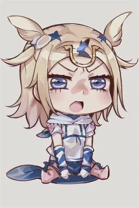 solo, johnny joestar, blue eyes, blonde hair, riyo_(lyomsnpmp), chibi, april_fools, <lora:April-Fools:0.8> <lora:johnnyJoestarLora_v3:1>
