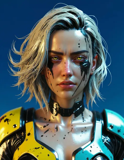 Full Film Concept Cyberpunk 2077 Alita Battle Angel Eerie glow Inferno ball Whimsical ambiance Sinister atmosphere Vintage roadster Infinity pool Sharp whiskers Petal adornment