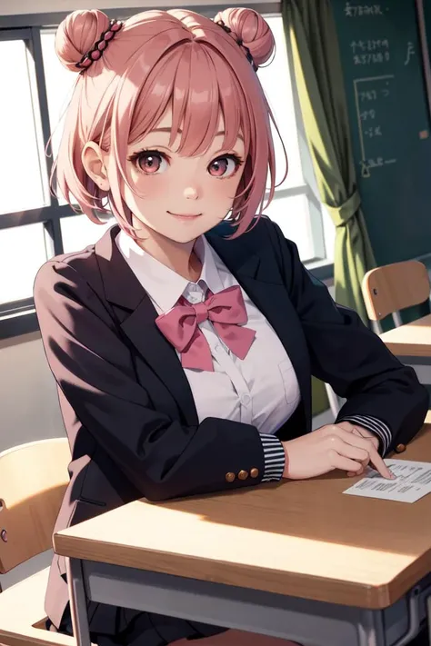 nsfw,cherry blossom cream, Primary school students、8-year-old with short hair, ribbon, Green Eyes, hair ribbon, Pink Hair, Ahoge,
, shirt, white shirt, collared shirt, Jacket, Long sleeve, Captivating smile,masterpiece,Noise Reduction,Perfect Anatomy,High resolution, Very detailed,Game CG,Beautiful attention to detail,Visual Arts,
1girl、(crowd)、 Cowboy Shot、(Pussy、pussy)、(from below),(arms behind back)、Hands folded behind your back、Sit on a chair、Spread your legs、((Pee、Urinating)),(embarrassed,angry)、