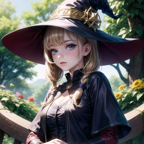 a beautiful girl witch <lora:add_detail:1>