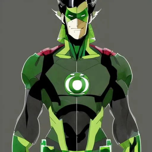 evang, Green Lantern Concept Art, Digital Art, trending on Artstation, by Yusuke Murata, Greg Rutkowski, artgerm, scott campbell