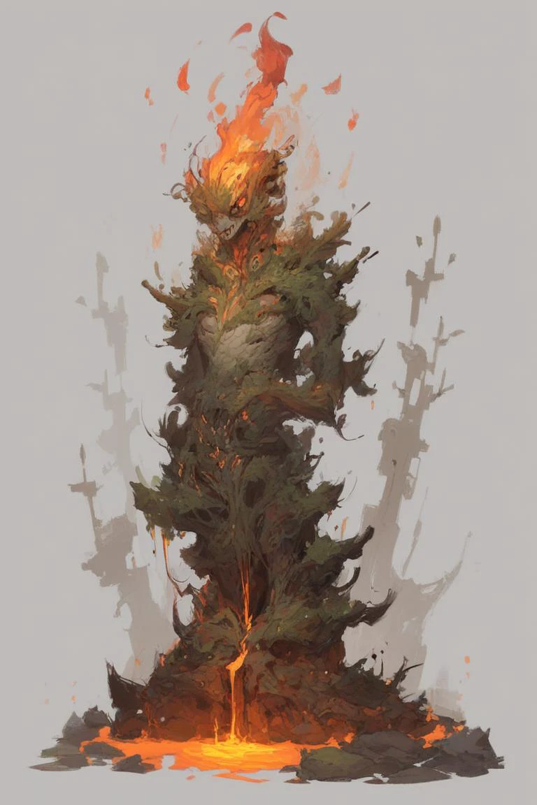 score_9,score_8_up,score_7_up,score_6_up,
anthropomorphic,a horror (robot:1) make of (rock:1.5),lava,crack,moss,flame,messy,
complex detailing,simple background,
concept art,digital painting,<lora:Alien_Concept_Art:1>,, masterpiece, best quality,