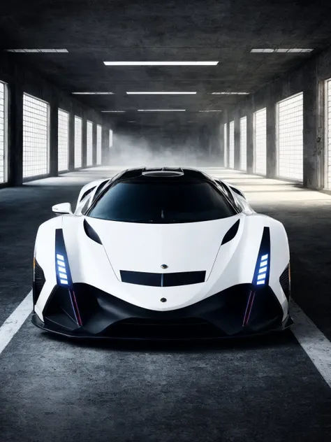develsixteen, 1car,front view, scifi, science fiction, white and blue car, space city background, futuristic,<lora:DEVELSIXTEEN:0.6>, slate atmosphere, cinematic, dimmed colors, dark shot, muted colors, film grainy, lut, spooky