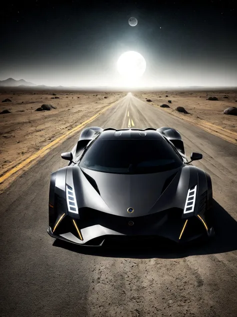 develsixteen, 1car,front view, space, moon surface, scifi, science fiction, <lora:DEVELSIXTEEN:0.6>, slate atmosphere, cinematic, dimmed colors, dark shot, muted colors, film grainy, lut, spooky