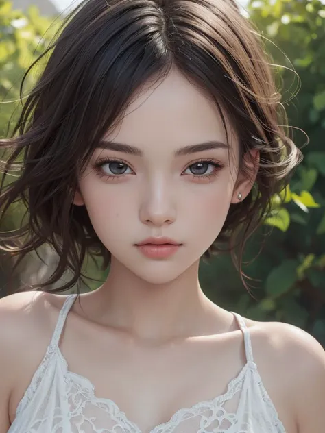 1girl, (masterpiece, best quality), RAW photo, 16k wallpaper, extremely detailed CG, amazing, ultra detailed, hyperrealistic, official art, High quality texture, incredibly absurdres, highres, 18 years old, cute girl, beautiful face, detailed large black eyes,random background,outdoors, one-piece, 1girl, (masterpiece, best quality), RAW photo, 16k wallpaper, extremely detailed CG, amazing, ultra detailed, hyperrealistic, official art, High quality texture, incredibly absurdres, highres, 18 years old, cute girl, beautiful face, detailed large black eyes,random background,outdoors,