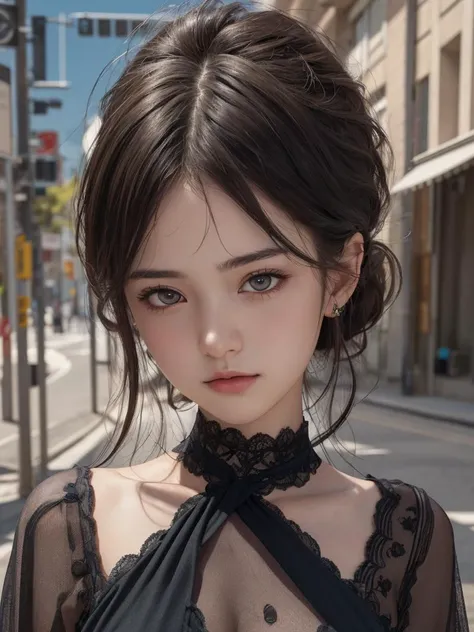 1girl, (masterpiece, best quality), RAW photo, 16k wallpaper, extremely detailed CG, amazing, ultra detailed, hyperrealistic, official art, High quality texture, incredibly absurdres, highres, 18 years old, cute girl, beautiful face, detailed large black eyes,random background,outdoors, one-piece, 1girl, (masterpiece, best quality), RAW photo, 16k wallpaper, extremely detailed CG, amazing, ultra detailed, hyperrealistic, official art, High quality texture, incredibly absurdres, highres, 18 years old, cute girl, beautiful face, detailed large black eyes,random background,outdoors,