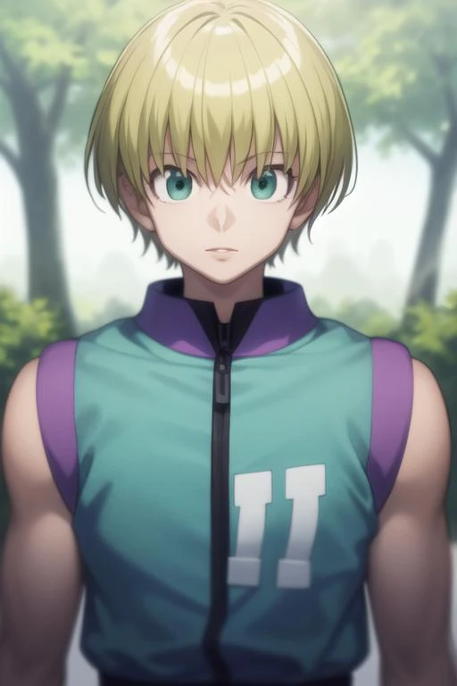 masterpiece, best quality, high quality, 1boy, solo, male focus, looking at viewer, upper body, <lora:shalnark:0.70>, shalnark