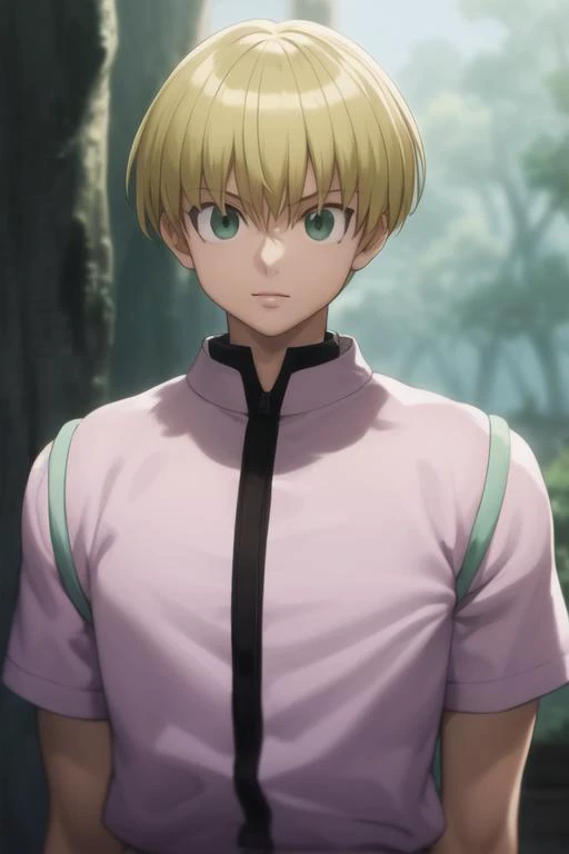 masterpiece, best quality, high quality, 1boy, solo, male focus, looking at viewer, upper body, <lora:shalnark:0.70>, shalnark