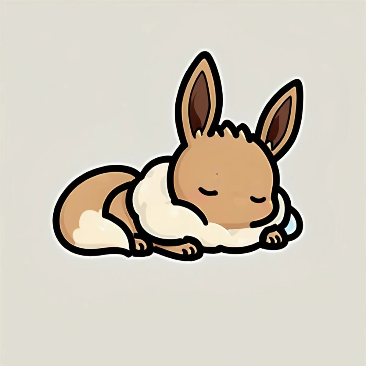 masterpiece,best quality,highly detailed,score_9,score_8_up,score_7_up,score_6_up,source anime,
BREAK
<lora:SimpleOutlinePony1.0:0.8>,outline,(solid oval eyes:1.2),gradient background,
Eevee, sleeping, floating ZZZ, laying on its side, eyes closed,