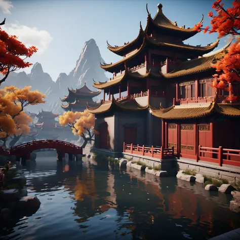, HD,cg,Chinese CG scene,unreal 5 engine,