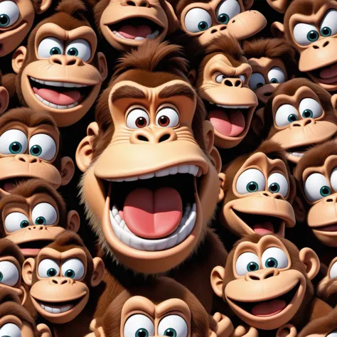 PEOPShockedFace, eyes popping out, shocked face, mouth open,
Donkey Kong,
masterpiece, high resolution, octance 4k, high detail,