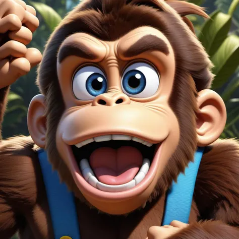 PEOPShockedFace, eyes popping out, shocked face, mouth open,
Donkey Kong,
masterpiece, high resolution, octance 4k, high detail,