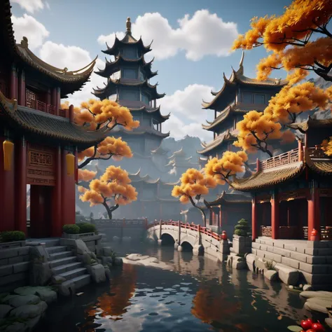 , HD,cg,Chinese CG scene,unreal 5 engine,