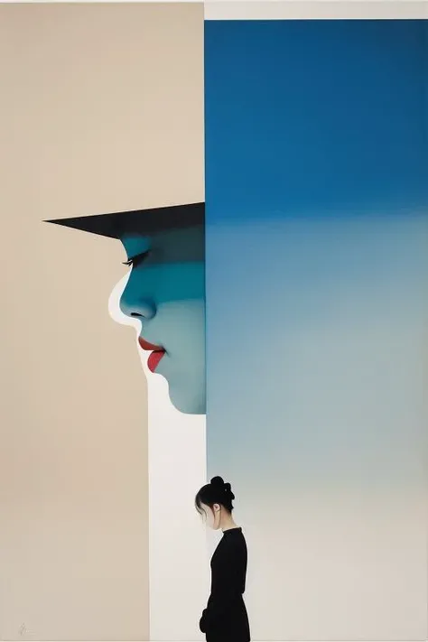 masterpiece,best quality,<lora:LB1:0.8>,liubai,minimalism,abstract,simple background,1girl,