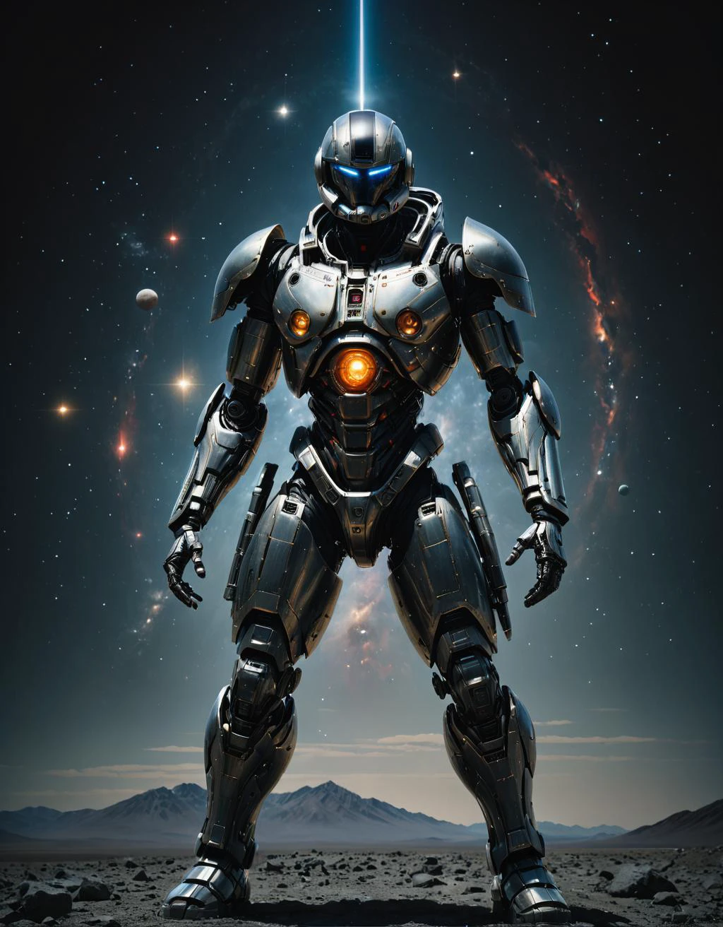 Space-themed A RAW photograph of an otherworldly monstrous creature by Katsuhiro Otomo and Makoto Shinkai and irving penn , bold lines, hyper detailed, dark limited palette, dramatic lighting, (intricate details, masterpiece, best quality:1.4),, art by Greg Rutkowski, Artgerm, WLOP, Alphonse, Beeple and Caravaggio, Lapidary of a Sisal-plated abysues magic LED lights float to cast light and shadow., Heidelberg School, F/5, multidimensional . Magical, evil, fantastical, futuristic, demonic, grunge style, highly detailed <lora:Artists_Edge-000006:0.8> . Cosmic, celestial, stars, galaxies, nebulas, planets, science fiction, highly detailed