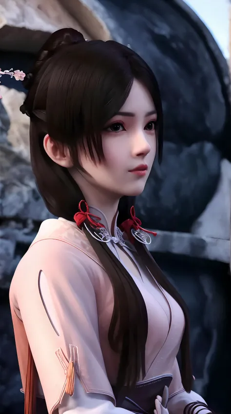 a close up of a woman with white hair and a white mask, beautiful character painting, guweiz, artwork in the style of guweiz, white haired deity, by Yang J, epic exquisite character art, stunning character art, by Fan Qi, by Wuzhun Shifan, guweiz on pixiv artstation