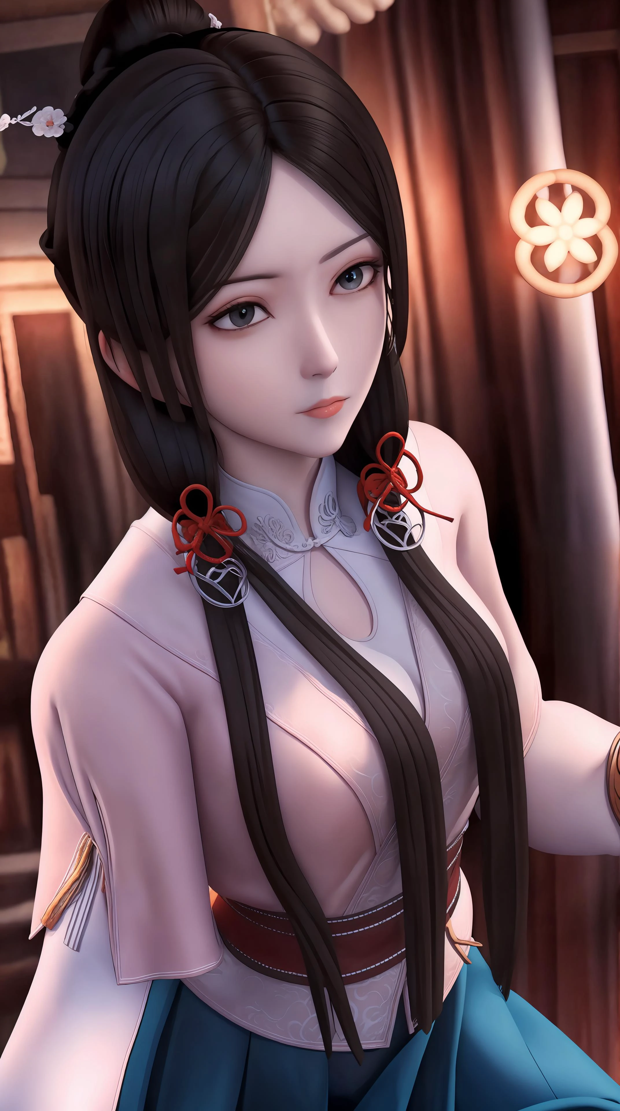 masterpiece,best quality,1girl, black_hair, breasts, china_dress, chinese_clothes, dress, hair_ornament,cowboy shot,dynamic pose, dynamic angle, <lora:songyan:0.8> ,