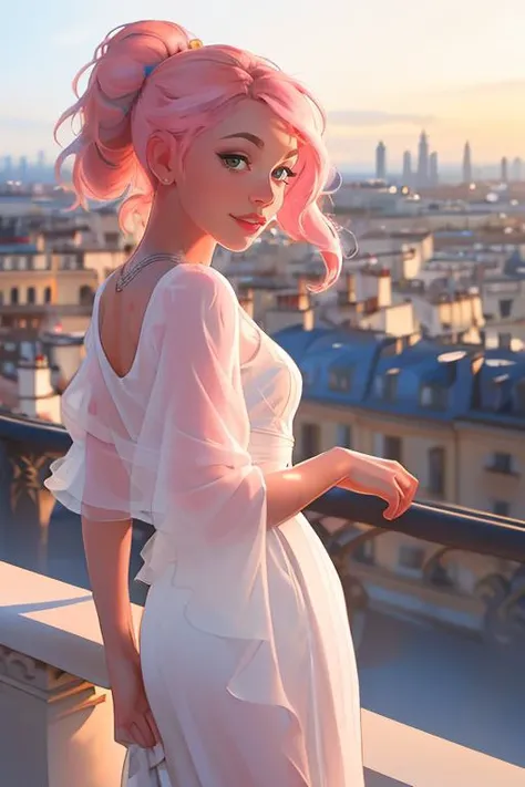 DEN_ninaq_SG,
(standing on a balcony wearing an (elegant outfit:1.3), Paris scene, Eifel tower, balcony railing, balcony, City scape, scenic:1.1),
bokeh, f1.4, 40mm, photorealistic, raw, 8k, textured skin, skin pores, intricate details <lora:epi_noiseoffset2:1>, epiCRealism <lora:ClothingAdjuster3:-1.3>