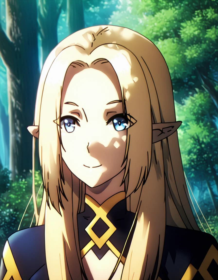 score_9, score_8_up, score_7_up, score_6_up, score_5_up, score_4_up, , Alpha , soft smile, walking, forest, portrait