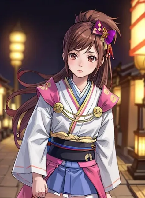 best quality, (masterpiece),(ultra-detailed), (high quality), (high resolution), <lora:add_detail:0.5>, <lora:oichi:0.7>,oichi, brown hair, japanese clothes, long hair, hair ornament, bow, ponytail, kimono, hair bow