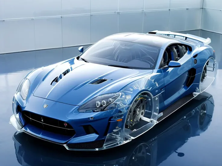 (fully transparent:1.6) , concept design, cutaway, award winning, polycarbonate, fully visible mechanical components, (fully transparent body:1.6), (positronic engine:1.3), (blue sports car:1.4) <lora:Hovering_Car_SDXL_v1:1.1> hovering_car, <lora:xl_more_art-full_v1:1.1>, 1man, (fully transparent:1.3) body, muscular man, concept design, award winning, polycarbonate, fully visible mechanical components, (fully transparent face:1.6), (positronic brain:1.3), artificial head,