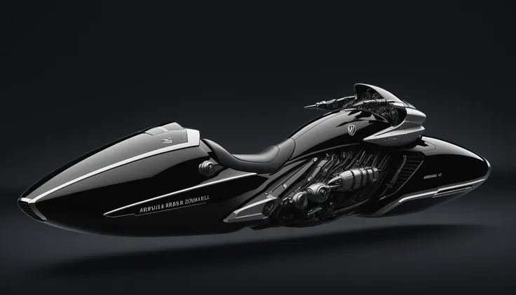 Automotive advertisement style concept of a hoverbike, concept design, multiple view, highly detailed, one big jet engine:1.5 in bottom,  digits, clean lines, sharp edges, detailed, vintage style, square forms, mike mignola art style, female, high contrast, bloodborne, . Sleek, dynamic, professional, commercial, vehicle-focused, high-resolution, highly detailed