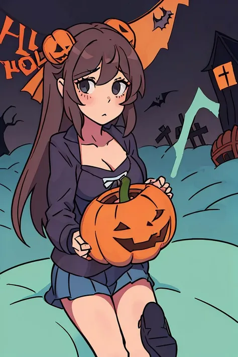 (masterpiece, best quality), 1girl, <lora:halloween-lora:1> halloween