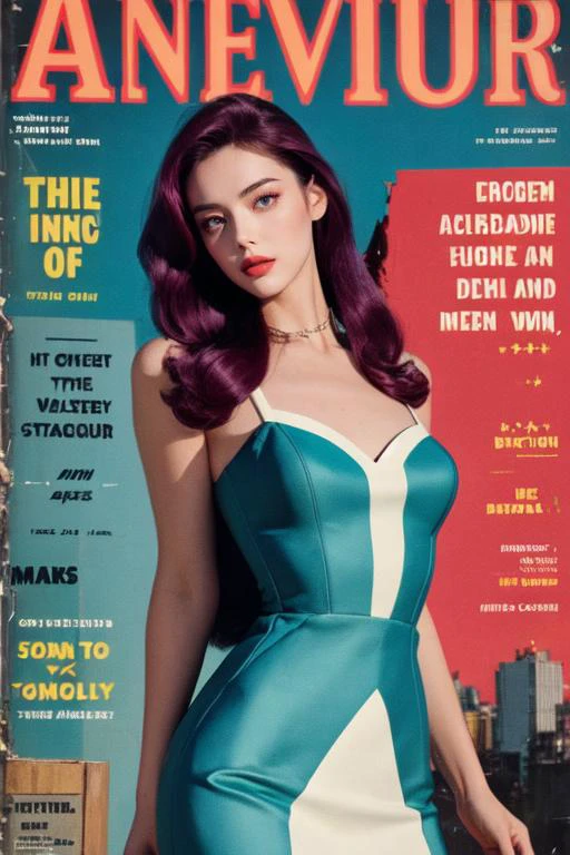 (otherworldly), highly insanely detailed, masterpiece, top quality, best quality, highres, 4k, 8k, RAW photo, (very aesthetic, beautiful and aesthetic), 1girl, Tower13_Gizelle,
BREAK
magazine cover of 1girl, plugsuit, neon genesis evangelion, souryuu asuka langley, scifi,
(pulp magazine, pulpmagazine:1.2), retro artstyle, <lora:pulpmagazine_V02:1>,
((advertising style,Magazine cover-style illustration of a fashionable woman),(Fashion Magazine Cover):1.35),(The text on the cover should be bold and attention-grabbing,with the title of the magazine and a catchy headline. The overall style should be modern and trendy,with a focus on fashion and lifestyle),wall paper,fashion,depth of field,contrapposto,female focus,model,photorealistic,fine fabric emphasis,
BREAK
(long-shot ruins, building, window frame, cracked window, wall corner, upturned, abandoned, metal, industrial, fence, moody, cracked mud, urban, canalside:1.2),
BREAK
absurdly long hair,deep burgundy hair,colored inner hair,multi_color_hair,multicolored hair,multi colored hair ,
pure magenta background,pure pink background ,
âââ