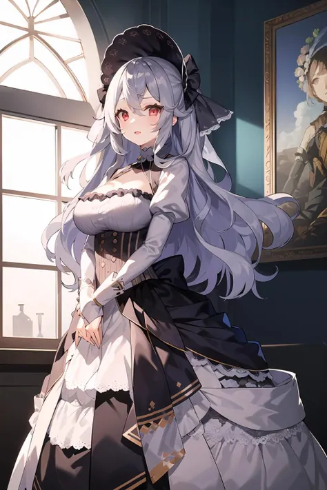 masterpiece, 1girl, pamela, red eyes, veil