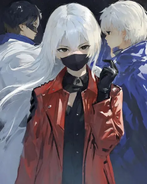 dal, (realistic:1.3), (intricate detail:1.2), 6+boys, animification, apex_legends, black_eyes, black_gloves, black_hair, black_jacket, blonde_hair, blue_skin, colored_skin,, cornrows, crypto_(apex_legends), deadly_byte_crypto, devil's_advocate_crypto, facial_hair, gloves, grey_skin, hack_frost_crypto, hands_in_pockets, highres, hype_beast_crypto, jacket, licking, licking_finger, looking_ahead, looking_at_viewer, male_focus, mask, monocle, mozuwaka, multiple_boys, multiple_views, mustache, official_alternate_costume, partially_fingerless_gloves, red_jacket, seeker_of_knowledge_crypto, smirk, the_hired_gun_crypto, the_masked_dancer_crypto, tied_hair, undercut, vampire, white_hair, whitelisted_crypto, dynamic pose, hazel wood theme,