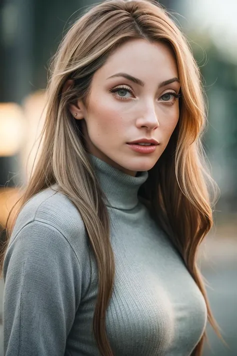 closeup headshot, RAW photo of extremely sexy nicani in an italian village street, wet hair, (wearing a knitted sweater and jeans:1.2), 150mm professional photography, full detail, detailed face, 8k uhd, dslr, soft lighting, high quality, film grain, Fujifilm XT3, <lora:add_detail:0.5>