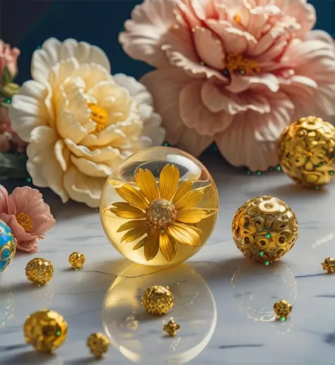 (Cinematic Photo:1.3) of (Masterpiece:1.3),(Lonely:1.3) flowers, Bling, gold, HD, Photo, in Marbles, Puzzle, Toy, table,Highly Detailed,(80s Art:1.3),(Classical Realism:1.3),(Rococo:1.3),naturalism,land Art,regionalism,shutterstock contest winner,trending on unsplash,featured on Flickr