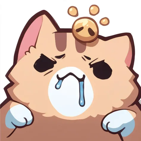 score_9, score_8_up, score_7_up, source_anime, simple background, white background, animal focus, solo, nekoemoji, cat, derpy, drool <lora:discord_nekonekonekone_ponyXL:1>