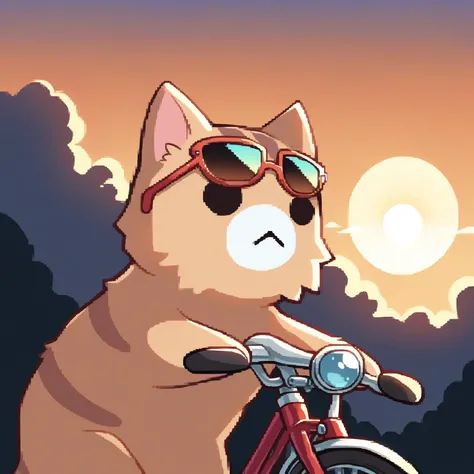 1girl, furry, anthro, canine, dog, poodle, female, dog_ears, curly_hair, black_fur, brown_fur glasses, baseball_cap ponytail, sidewalk, motorcycle, naked, nude, blushing, fat_ass, sitting on motorcycle, rear_view, looking_backwards, leaning_forward