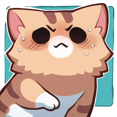 score_9, score_8_up, score_7_up, source_anime, <lora:discord_nekonekonekone_ponyXL:1> animal focus, no humans, nekoemoji, cat, sweating profusely,