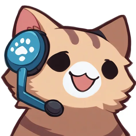 score_9, score_8_up,score_7_up, source_ anime, <lora:discord_nekonekonekone_ponyXL:1>,simple backgroud,white background, animal focus, no humans, nekoemoji,cat,cat ears,IT  callcenter,headset,happy expression,talking,support
