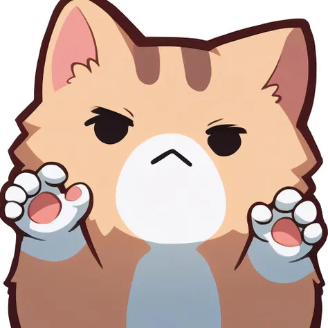 score_9, score_8_up, score_7_up, source_anime, <lora:discord_nekonekonekone_ponyXL:1> animal focus, no humans, nekoemoji, cat, hands up,
