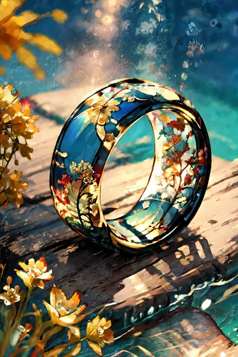 <lora:GlassRingSora:.85>, (Glass Ring), male, bara, mature, facial hair