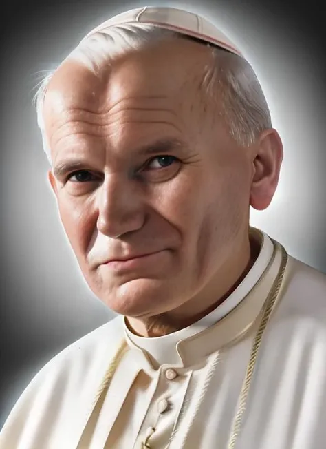 portrait of jp2v1 in tuxedo, (perfect eyes), energetic and colorful streams of light (photo, studio lighting, hard light, sony a7, 50 mm, matte skin, pores, concept art, colors, hyperdetailed), with professional color grading, soft shadows, bright colors, daylight, <lora:janPaweIIExPopeJohn_jp2v1:1.3>