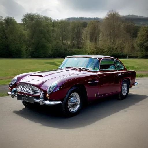 ((best quality)), <lora:Aston_Martin_DB5:1> red DB5