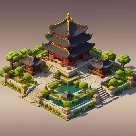 isometric chinese style architecture,tree, river, garden , <lora:toon_mix:0.5>,<lora:Isometric_Chinese_style_architecture_v01:0.5>