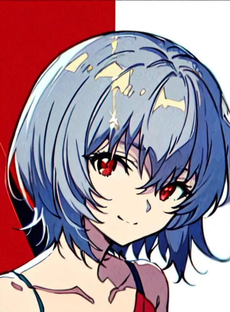 ayanami rei,(Fantastic colors),((masterpiece)), full body,(best quality), Short hair, white hair, (red eyes:1.5),(glow),seductive smile, <lora:evaAyanamiRei_arV1:0.5>,Colored eyes, colorful eyes, clear eyes,Yellow background,<lora:eyeLora_eyesV10:0.5>,
