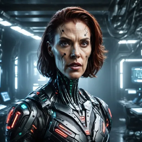 best quality,masterpiece,raw photo,realistic,portrait of a cybermutant woman,<lora:XLFleshMonstrosityV2:1>