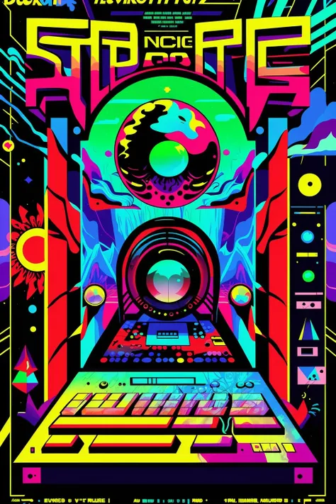 psy_poster , Psychedelic  poster ,   music festival, lsd ,