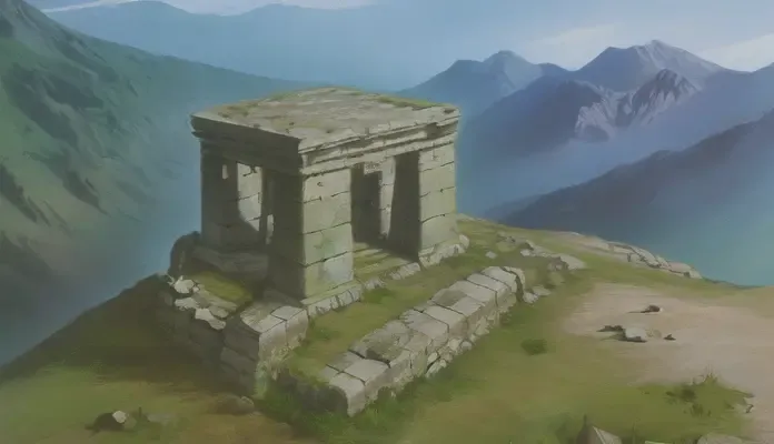 ancient stone ruins on mountain ,
<lora:bg_berserk_anime:1.2>