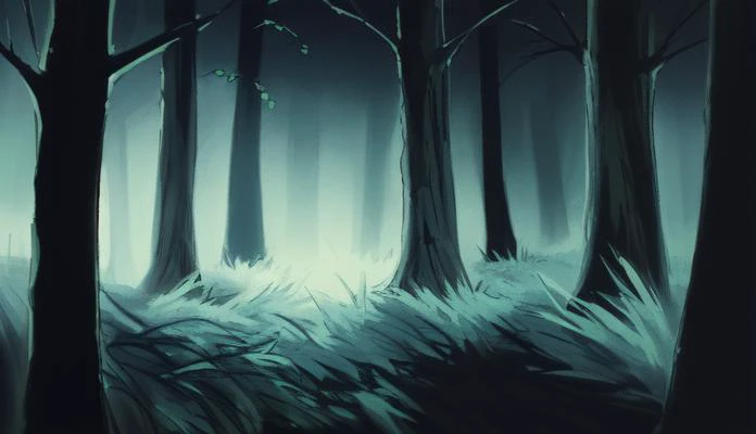 woods at night , 
 <lora:bg_berserk_anime:0.7>