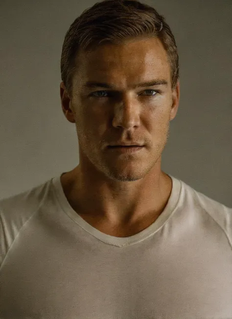 Dappled Light, (intricate:1.3), photo portrait of matt damon  as man elektra, (skin texture) (film grain), (warm hue, warm tone:1.2), movie scene from professor x directed by michael bay, (semi realistic:1.3), (hyper realistic texture skin:1.3)